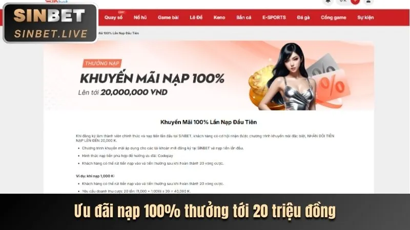 Ưu đãi chào mừng thành viên mới Win888